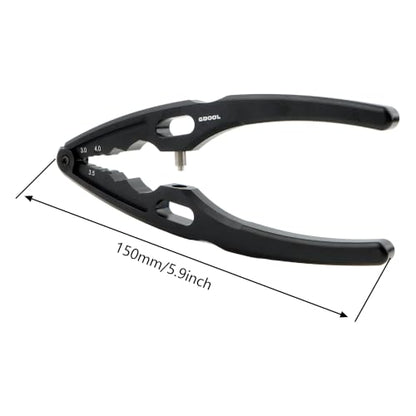Universal Hobby RC Multi Shock Absorber Shaft Pliers W/Ball End Multi-Function Clamp Tools for All 1/8 1/10 1/12 1/14 1/16 1/18 Scale Cars Trucks (Black)
