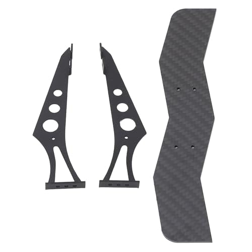 Carbon Fiber RC Car Tail Wing, Universal Rear Spoiler for 1/10 Scale RC Cars, Lightweight High - Strength Rear Wing with Brackets for TT02 XV01 PTG2 Drift Racing