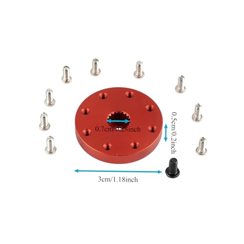 18T Metal Round Servo Bracket M2.5 Nuts for 60KG 80KG 150KG Servo Motor RC Car Truck Robot Boat Airplane Models Replacement Part