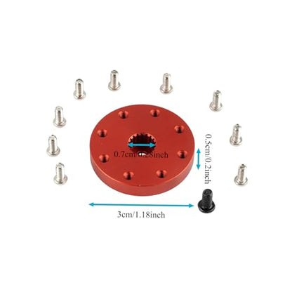 18T Metal Round Servo Bracket M2.5 Nuts for 60KG 80KG 150KG Servo Motor RC Car Truck Robot Boat Airplane Models Replacement Part