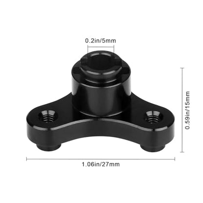 Slipper Clutch Eliminator for Traxxas 1/10 Rustler VXL Slash Stampede Bandit XL5 2WD Gearbox Parts (Black) - color: Black