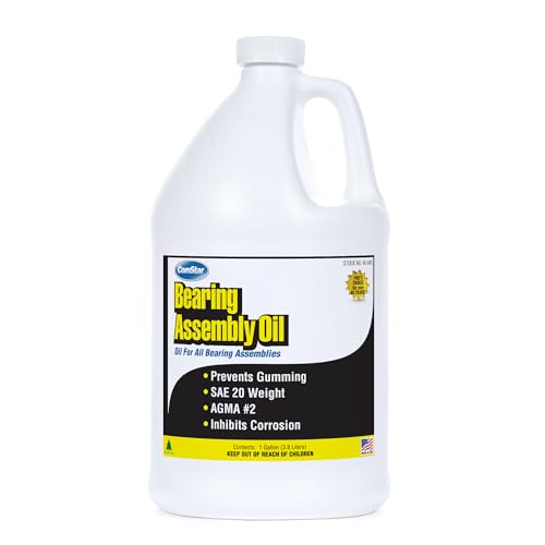 Bearing Assembly Lube Oil 1 gal SAE 20 Non-Detergent AGMA #2 Grade | Prevents Against Rust & Ware, Prevents Gumming, Long-Lasting Lubrication, Withstands Extreme Pressure, Made in USA - size: 1 Gallon
