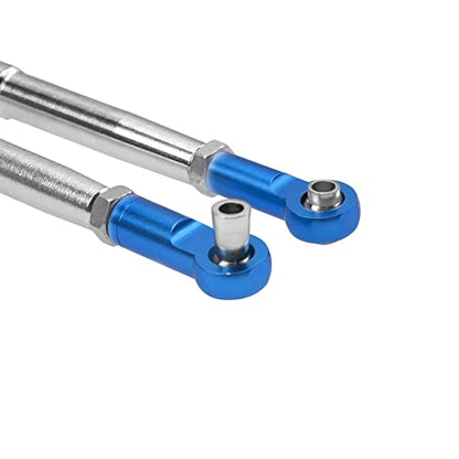 Steel Toe Links Push Rod Steering Links Turnbuckle Rod 5319X 5338R Compatible with Traxxas 1/10 EREVO 2.0 E-Revo Revo Summit RC Upgrade Parts