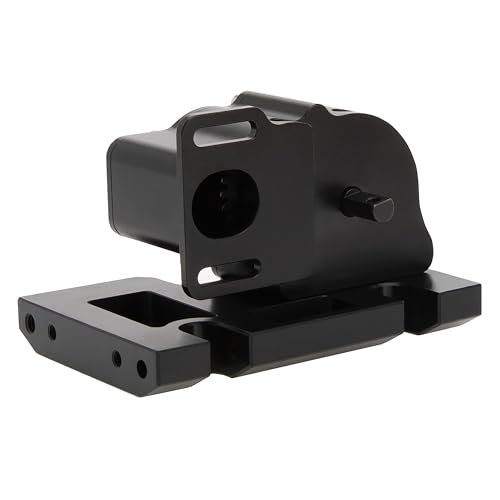 MEUS RACING V2 LCG Transmission Overdrive Gearbox for Axial SCX10 1/10 RC Crawler Upgrades (Black) - color: Black