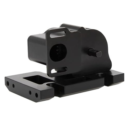 MEUS RACING V2 LCG Transmission Overdrive Gearbox for Axial SCX10 1/10 RC Crawler Upgrades (Black) - color: Black