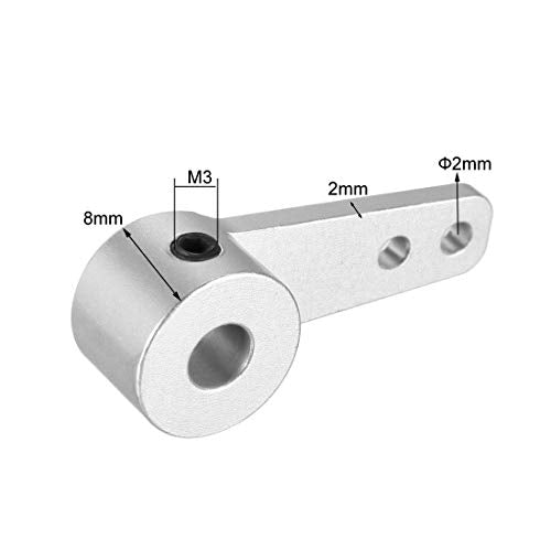 uxcell Aluminum Steering Arm, 4mm for RC Car Half/Single Arm Horn Parts Rod
