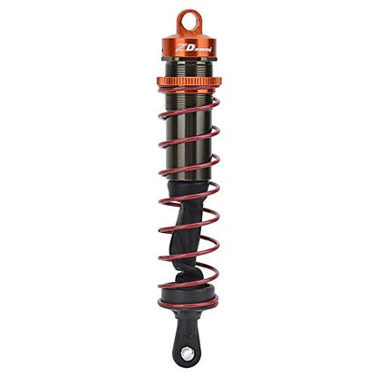 RC Shock Absorber, Oil Pressure Adjustable Metal Front Rear Damper for 1/8 Scale RC Cars Off-Road Racing High Speed Driving Hobbyist Use (Orange)