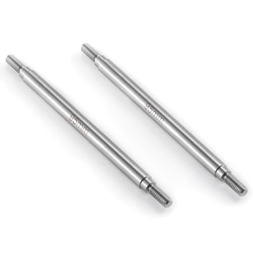 2Pcs M4 Stainless Steel RC Links for 1/10 Axial Wraith SCX10 TRX-4 | 1 Pair RC Steering Linkage Set, 50mm/55mm/60mm/70mm/75mm~155mm - style: 95mm