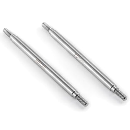 2Pcs M4 Stainless Steel RC Links for 1/10 Axial Wraith SCX10 TRX-4 | 1 Pair RC Steering Linkage Set, 50mm/55mm/60mm/70mm/75mm~155mm - style: 95mm