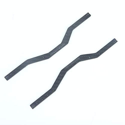 LCX Racing 1/24th RC Crawler Car Carbon Fiber Chassis Frame Rail for Axial SCX24, Upgrades Parts Accessories