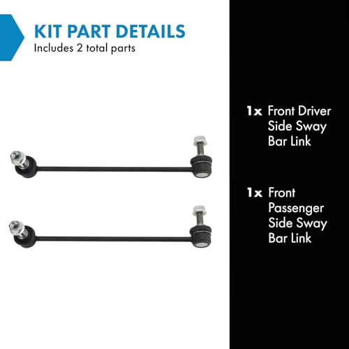 TRQ Front Sway Bar Stabilizer Link Set Compatible with 2010-2016 Buick LaCrosse 2012-2017 Regal 2013-2019 Cadillac XTS 2010-2011 Saab 9-5 - style: PSA29212