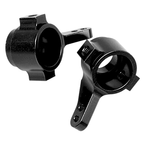 ShareGoo Front Steering Knuckle Cup C-Hub Carriers RC Swing Arm Drive Shaft Compatible with Tamiya CC01 CC-01 1/10 RC Crawler Car Upgrade Parts (Black) - color: Black