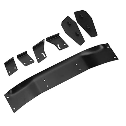 1/10 RC Tail Wing Spoiler, Aluminum Alloy RC Spoiler Wing, Black Universal 1/10 Scale Rear Wing with Mounting Hardware for HSP Kyosho LC Drift Racing Cars