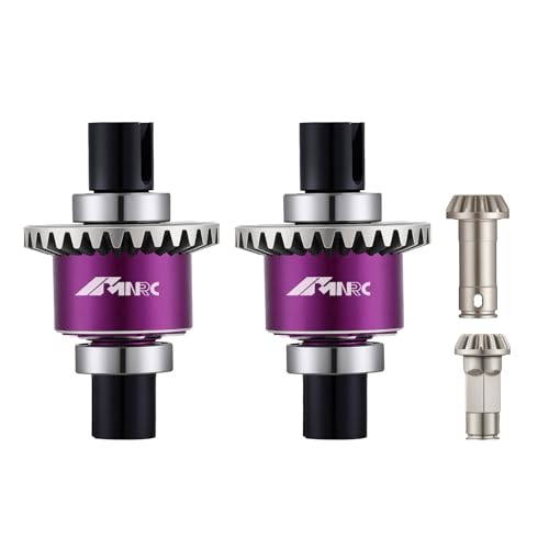 Steel Front Rear Differential Diff Input Gear Kit Compatible with Arrma Typhon Granite Mojave Grom Series Upgrade Part Purple - color: Purple