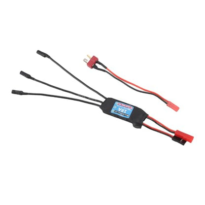 CHICIRIS 18A Brushless ESC, 50A Motor Controller with 3.5mm Banana Connector for K989 Mini Z 1/24 1/28 RC Car