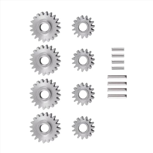 RC Models For FMS For FCX24 1/24 RC Crawler Car Upgrade Parts 8Pcs Overdrive Steel Portal Axle Gear Set 20T 15T Model Accessory Assemble