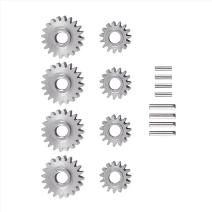 RC Models For FMS For FCX24 1/24 RC Crawler Car Upgrade Parts 8Pcs Overdrive Steel Portal Axle Gear Set 20T 15T Model Accessory Assemble