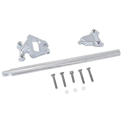 GPM Aluminum Center Brace Bar&Mount -11Pc Set for TRAXXAS 1/10 4Wd Hoss 4X4 Vxl 3S-90076-4 (Silver) - color: Silver