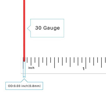 BNTECHGO 30 Gauge Silicone Wire Spool 50 ft Red Flexible 30 AWG Stranded Tinned Copper Wire | Flexible 30 AWG Stranded Wire Silicone Rubber Insulation For RC Models, Drone, Robot, LED Lighting Systems, 3D Printer, DIY - size: 30 gauge silicone wire 50ft,