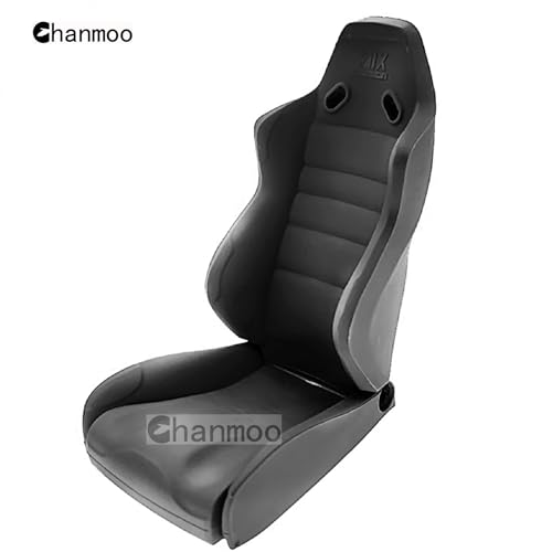 1/10 RC Crawler Car Toy Seats Simulation Plastic Chair Accessories for 1:10 Scale RC Rock Crawler Buggy Truck Car Traxxas TRX4 Axial SCX10 90046 RC4WD D90 D110 TF2 Tamiya Gen8 2Pcs (Black A) - color: Black a