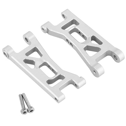 Aluminum Steering Knuckles, C Hubs Front Rear Shock Mount Suspension Arms Transmission Cover Wheel Hex for 1/24 Buggy Losi Micro-B Upgrade Set,8 Set (Silver) - color: Silver