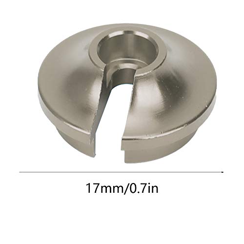 VGEBY 4Pcs Spring Retainers, Light Weight Aluminum Shock Retainers with Piston Heads RC Car Upgrade Accessory Fit for TRXXAS Slash 2WD RC Car Upgrade Accessory 3768(BT Color)