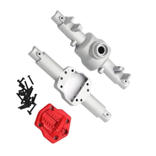 for Mn128 for Model Mn86 G500 1/12 Scale Upgrade Parts Remote Control Rc Crawler Car Accessories Front and Rear Assembly Shell Metal RC Car Repair Kit(Silver) - color: Silver