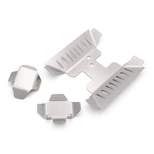 KYX Racing Stainless Steel Axle Protective Plate Frame Protector Chassis Guard Board Upgrades Accessories for RC Crawler Car Axial Capra Unlimited Trail Buggy UTB