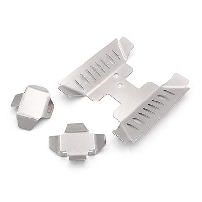 KYX Racing Stainless Steel Axle Protective Plate Frame Protector Chassis Guard Board Upgrades Accessories for RC Crawler Car Axial Capra Unlimited Trail Buggy UTB