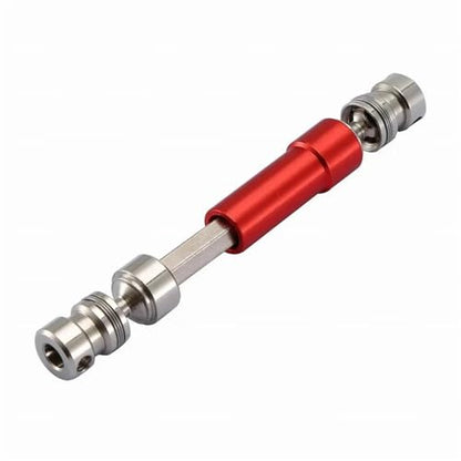 RC Car Transmission Shaft For WLtoys 12428 12423 1/12 Metal Rear Drive Shaft CVD 80mm Dog Bone Transmission Shaft RC Car Short Course For Desert Buggy RC Car Parts(Red) - color: Red