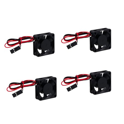 4Pcs Plastic 30mm 3010 RC Car Brushless Motor Heatsink ESC Cooling Fan DC 5V for HSP HPI Wltoys Himoto Tamiya Redcat 1/8 1/10 1/12 Scale 540 550 Motor Upgrades Part
