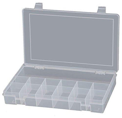 Small Plastic 13 Compartment Box (Clear) - Durham - Each