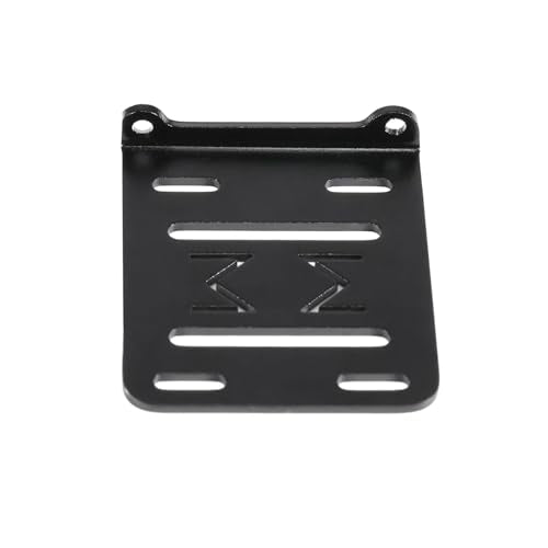 AMK 1/10 Transmission CNC Aluminum Accessory Tray Electronic Battery ESC Holder for 2Low Transmission 1/10 RC Crawler Comp Builds LCG Chassis Upgrades Accessories (1/10 Electronic Tray Black)