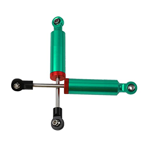 4Pcs RC Car Shocks Shock Absorber Internal Spring Shocks Damper Upgrade Parts Compatible with Axial SCX10 Traxxas TRX4 Redcat Tamiya 1/10 RC Crawler (Hole Distance:90mm, Green) - color: Green, size: Hole Distance:90mm