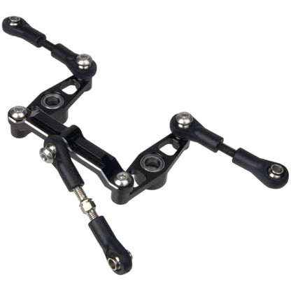 1/10 RC Car Aluminum Ball Bearing Crank Steering Arms Set for Tamiya TT-02 / TT-02D / TT-02E Racing Car Upgrade Parts