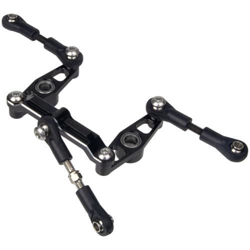 1/10 RC Car Aluminum Ball Bearing Crank Steering Arms Set for Tamiya TT-02 / TT-02D / TT-02E Racing Car Upgrade Parts