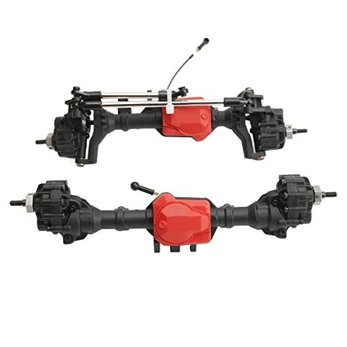 RC Car Axles, Rustproof 2 Pcs 45° Steering Angle Front Rear Portal Axle Assembly Sturdy for Traxxas 1/10 RC Crawler Car