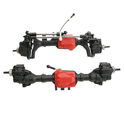 RC Car Axles, Rustproof 2 Pcs 45° Steering Angle Front Rear Portal Axle Assembly Sturdy for Traxxas 1/10 RC Crawler Car
