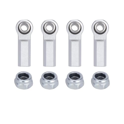 1/10 RC Crawler Rod Ends,4pcs M4 Aluminum Chassis Link Steering Rod Straight Rod Ends/Bend Rod Ends for 1/10 RC Crawler SCX10 TRX4 Capra VS4-10 Wraith (Straight 7mm S) - color: Straight 7mm S