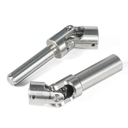2pcs Universal Joint Driveshaft for 1/18 RC Rock Crawler Axial UTB18 Capra Unlimited Trail Buggy RC Steel Heavy Duty Drive Shaft