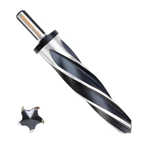 1-3/16" Reamer Drill Bit for Metal, M2 HSS Taper Reamer for Steel, Alloy, Wood, Plastic to Align, Enlarge Holes – 5-Spiral Flutes,1/2" Non-Slip Shank, 30mm Car Reamer, Bridge Construction Reamer. - size: 1-3/16"
