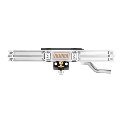 INJORA CNC Aluminum Bumper with Dual Exhaust for 1/18 TRX4M High Trail F150 - size: Front&Rear