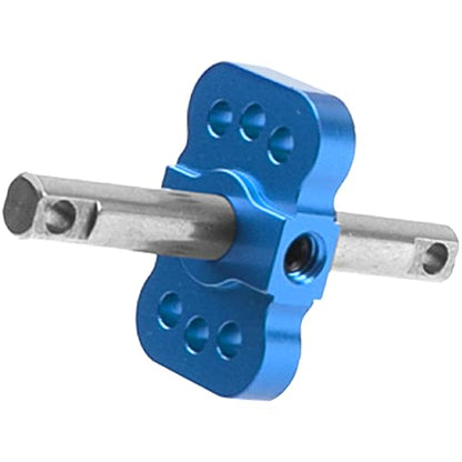 Aluminum RC Differential Locker Spool 2WD Diff Locker Mounts Upgrades Part Compatible with 1/10 Traxxas Slash 2WD Rustler Stampede 2WD Bandit 2WD 1/10 RC Car (Blue) - color: Blue