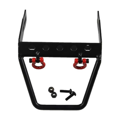 Compatible with Axial for SCX10 1/10 RC Crawler Car for Model Upgrade Parts Metal Front Bumper with Winch Mount Shackles RC Car Accessories