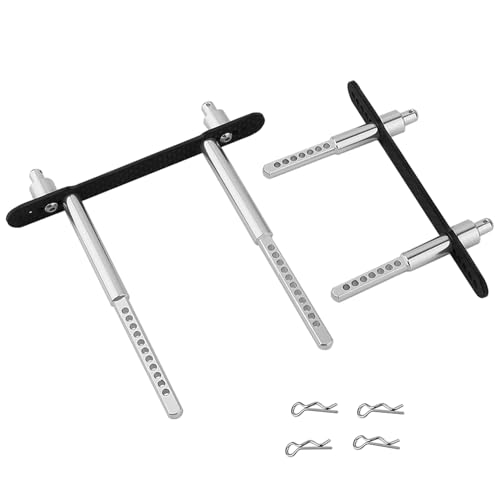 Body Post Mounts Metal Front and Rear Shell Column for Axial SCX10 II 90046 90047 1/10 RC Crawler Car Upgrade Parts (Silver) - color: Silver
