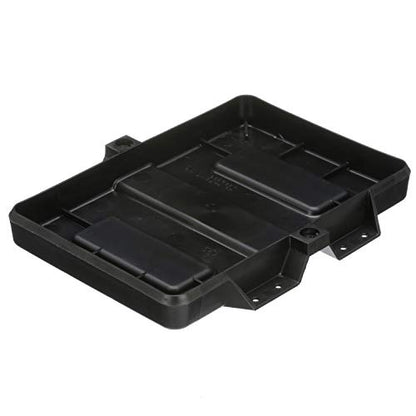 Attwood Adjustable Battery Tray, for 24 & 24M Series Batteries, Heavy-Duty Black Plastic, Height-Adjustable Crossbar, 9090-5