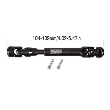 INJORA Steel Heavy-Duty Drive Shaft for 1/10 RC Car Crawler, 104-139mm - size: 104-139mm