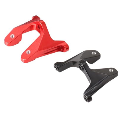 Aluminum Carbon Fiber Rear Wing Tail Spoiler for Losi 1/24 Micro-B 2WD Buggy RC Tail Wing Parts (Black Tail Wing Bracket) - color: Black Tail Wing Bracket