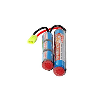 Tenergy 8.4V 1600mAh NiMH Nunchuck Battery and Compatible Charger w/Mini Tamiya Connector and Standard Tamiya Adapter - size: Battery Packs & Charger