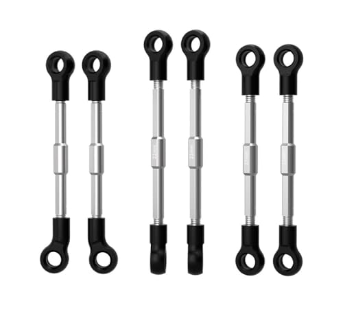 Nylon+Stainless Steel Adjustable Tie Rods for LOSI 1:24 Micro-B 2WD Buggy RTR-LOS00007 / 1:28 Micro-T 2S 2WD RTR Stadium Truck-LOS-1392 Upgrades